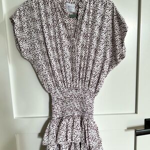 MISA Polka Dot Mini Dress